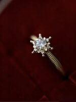 First Snowflake 9K Gold Ring