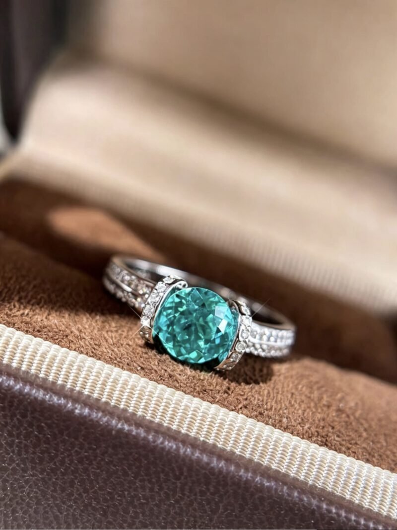 Fireworks Paraiba Sterling Silver 1.3Ct Ring