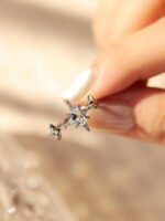 Starburst and Star Topaz Sterling Silver Ring